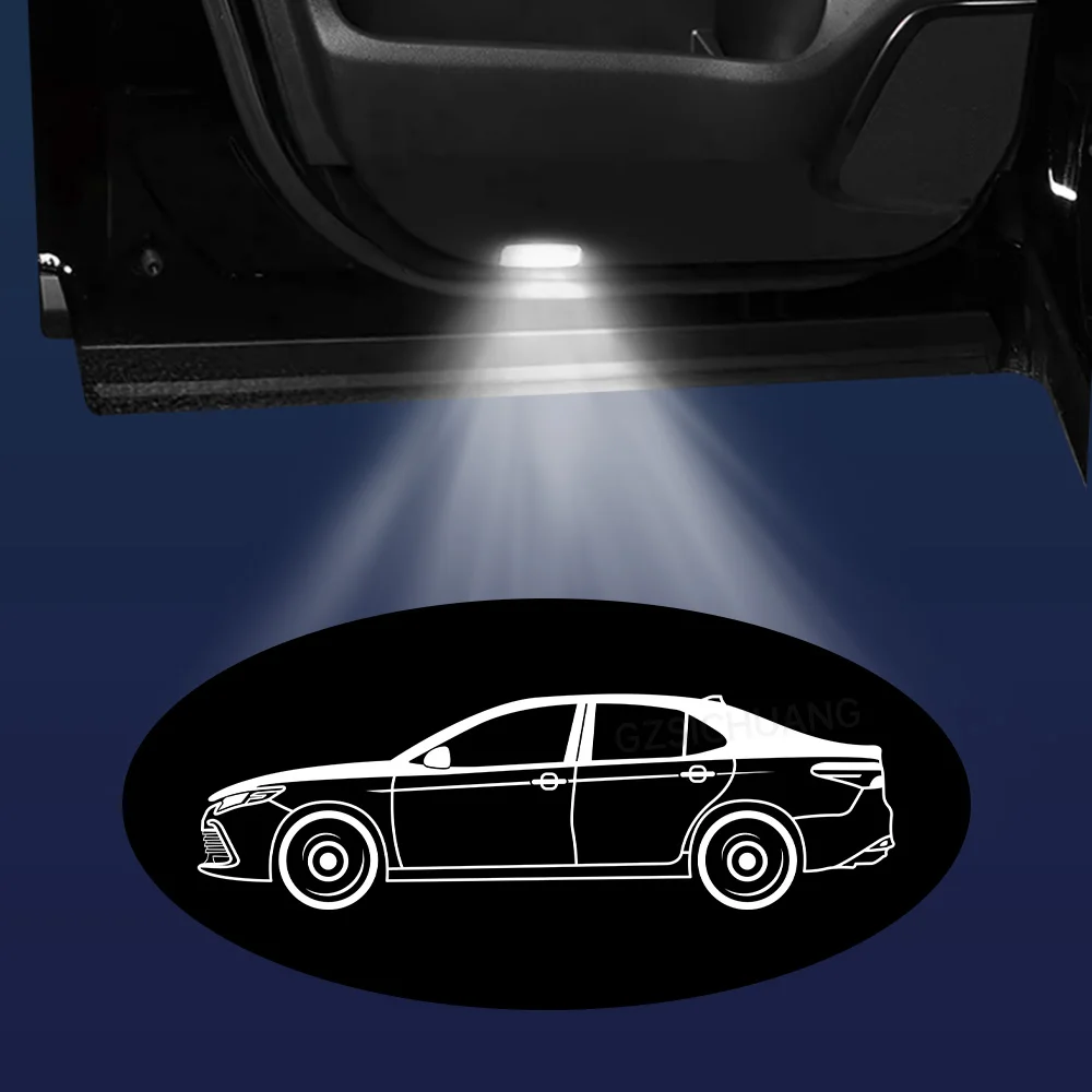 Led Car Door Welcome Light Projector Laser Lamp For Toyota Camry 2007-2021 XV40 XV50 XV55 XV70 V40 V50 V55 V70 Car Accessories