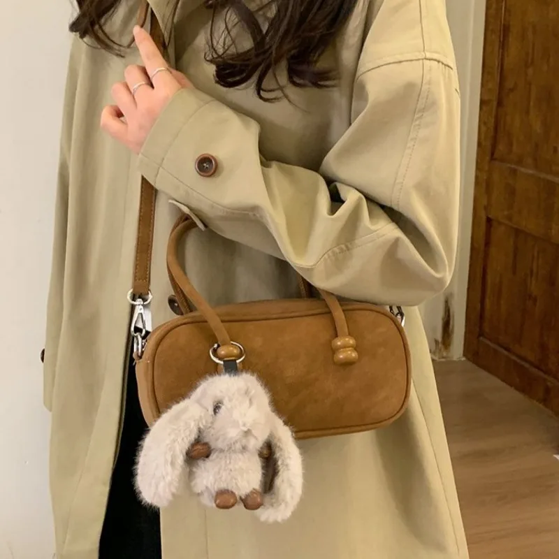 

Women's Everyday Style Multi-color Suede Mini Horizontal Handbag, for Work, Travel, Daily Commute & Casual Street Style