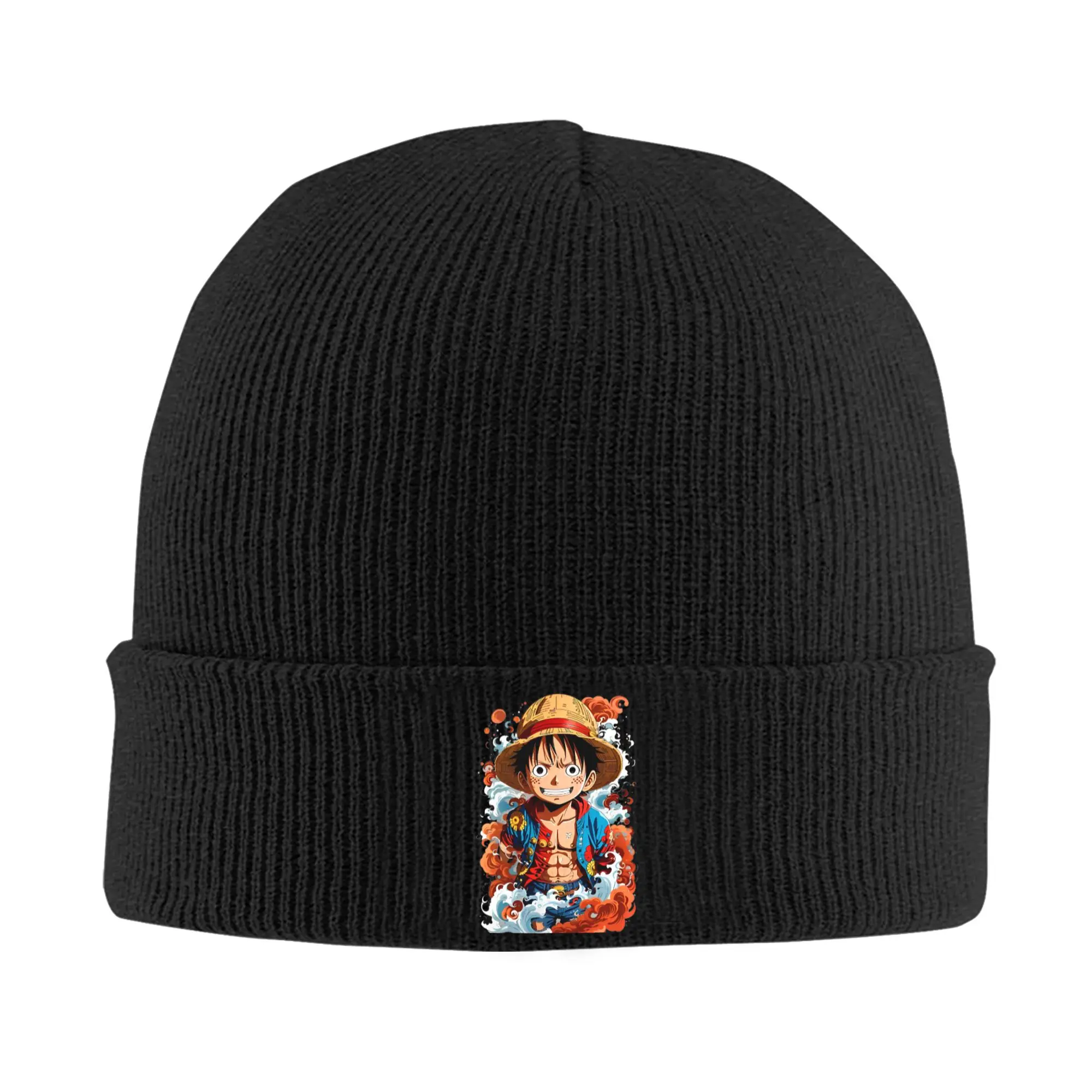 

Monkey D. Luffy One Piece Knitted Hat Beanie Winter Hat Warm Unisex Color Cap for Men Women Gifts,