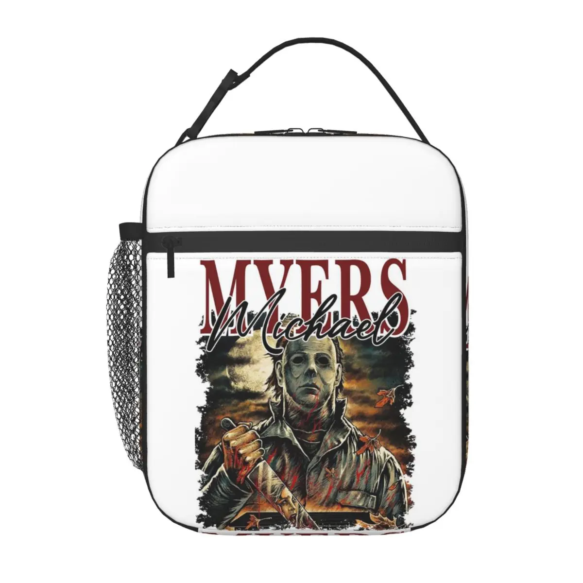 Michael Myers Insulated Lunch Bag for Women Children Portable Food Boxes Thermal Lunch Box Tote