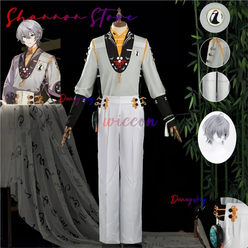 

Wise Zenless Zone Zero Soaring Crane Wise Cosplay Costume Wig New Skin Uniform Phaethon Festival Halloween Party for Men Props