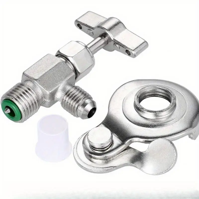 1pc Universal Can Tap Dispenser Valve for R12 R134a R22 R410 Refrigerant Charge Hose Car Refrigerant Dispensing Valve Bottle