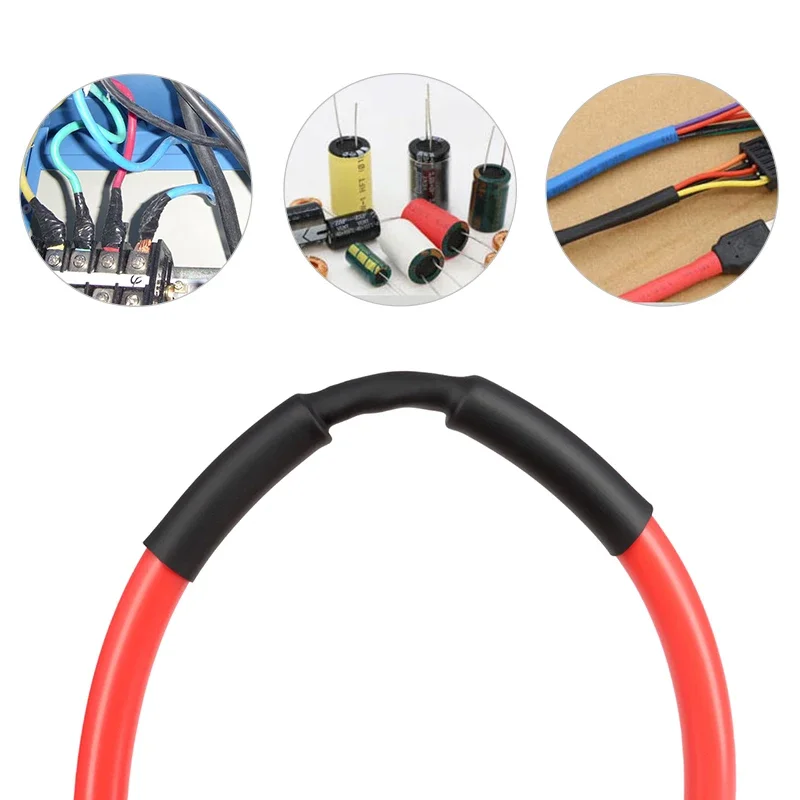 1 2 3 5 6 8 10 12 14 16 18 20 25 28 30mm Diameter 2:1 Heat Shrink Heatshrink Tubing Sleeving Wrap Wire Sell DIY Connector Repair