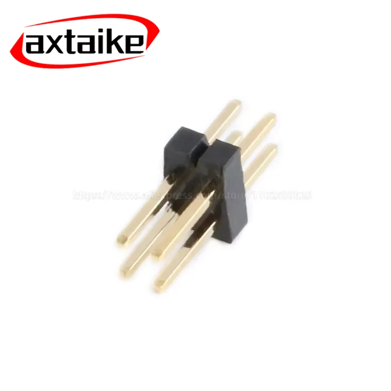 20PCS 1.27mm Dual Row Pin Header 2×3P-40P Male Connector 3/10/20/40P SMT DIP PCB Straight Right Angle