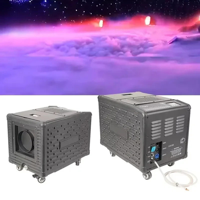 Stage Lights Equipment Professional 1500W Mini Plastic Water Fog Machine DMX512 Remote Control Low Lying Smoke for Wedding DJ