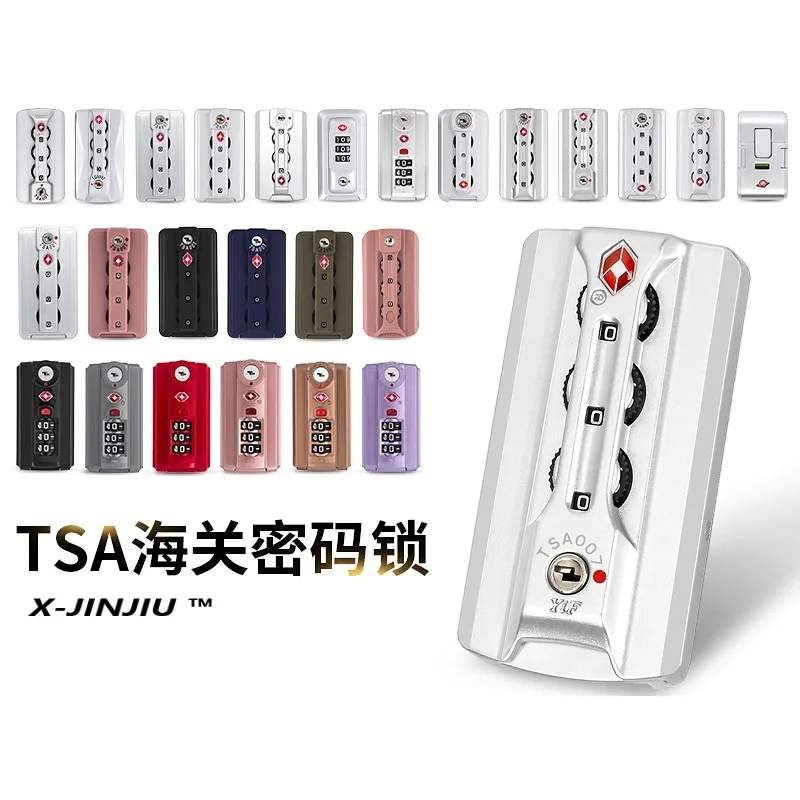 TSA 007 Customs Locks Luggage Compartment Code Locks Accessories Buckle Trolley Case Travel Case Replacement Locks