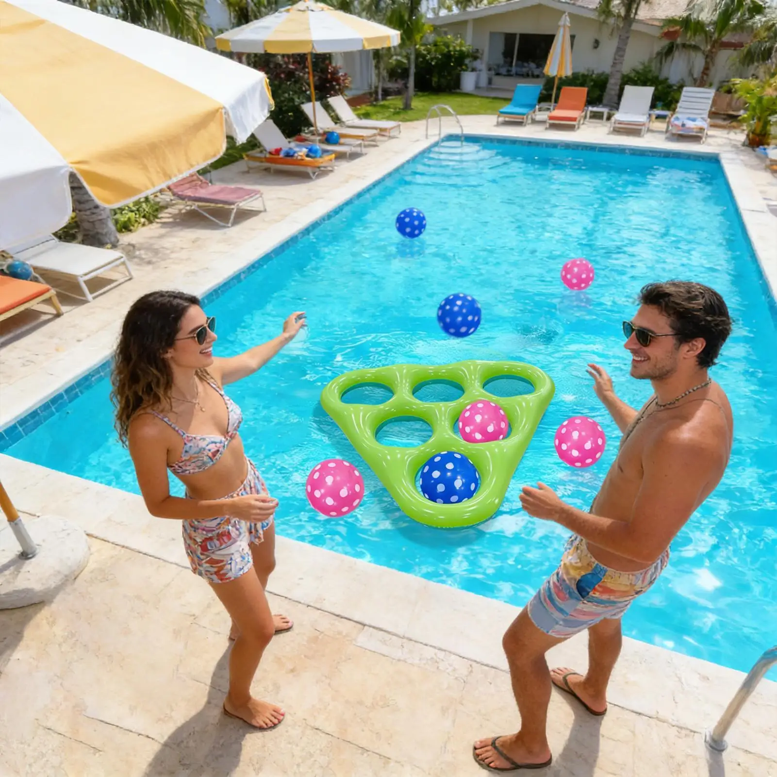 Pool Toys Games Family Outdoor Toss Activities Fun Summer Water Games For Kids Teens Adults Yard Beach Lawn Camping Party Summer