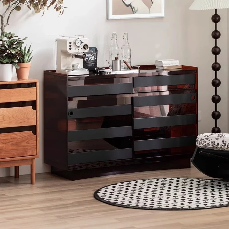 

Серый квадратный обеденный боковой шкаф, антикварный входной шкаф для виллы, лицевая дверь, высококачественный винный шкаф для хранения в гостиной