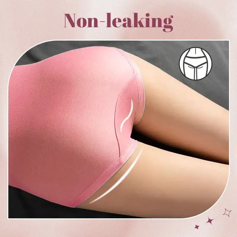 Women Panties High Waist Leak Proof Cotton Briefs Panties Plus Size Menstrual Period Briefs Jacquard Easy Clean Panties XL-6XL