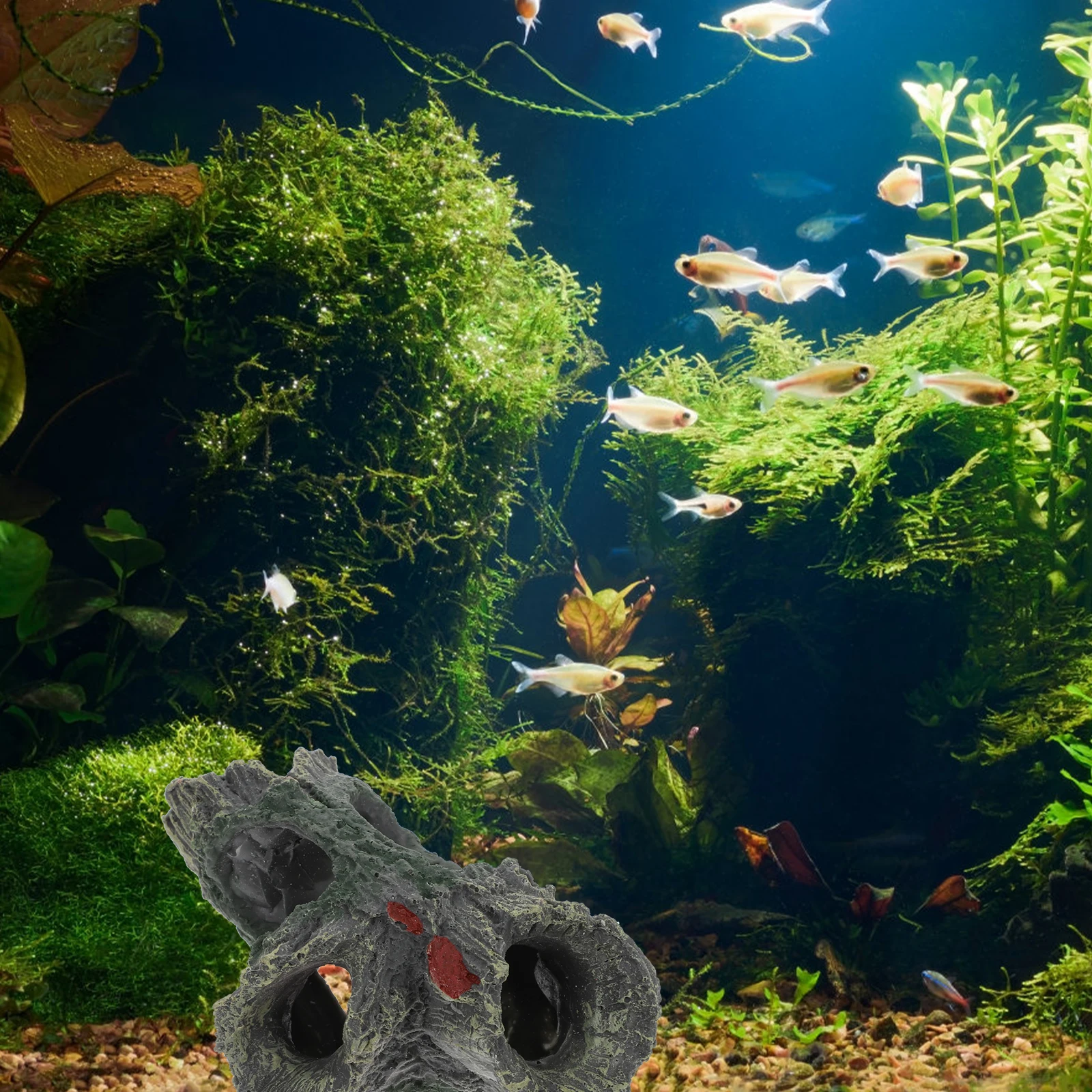 

1Pcs Simulation Tree Stump Resin Craft Aquarium Decoration Natural Fish Tank Landscaping Decor Environment Safe