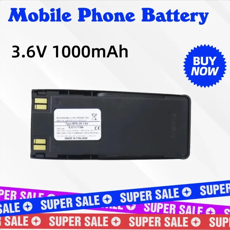 

New Phone Batter 3.6V 1000mAh BPS-2N For Nokia 6185 6138 6110 6310I 6310 6210 5180 5170 5160 5150 5125 6160 7110 6150 5185 5165