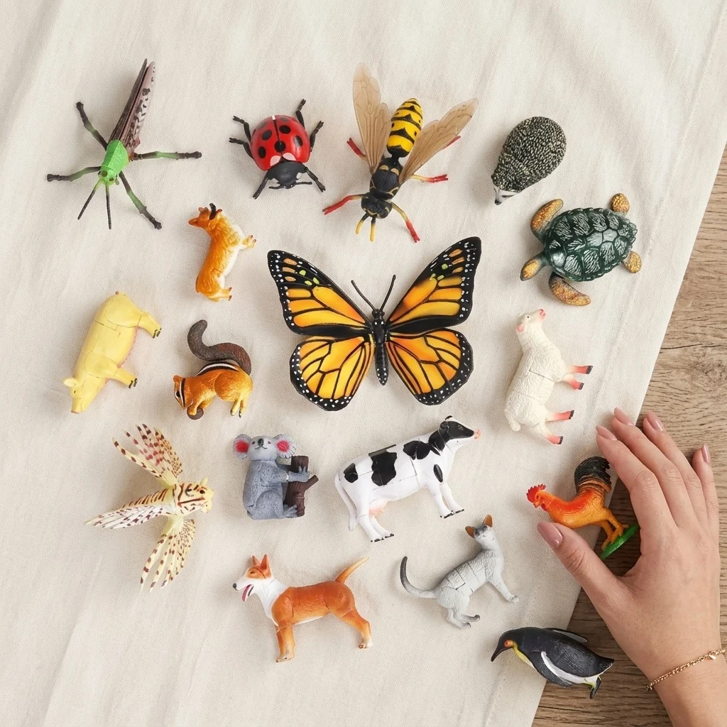 Creative DIY Assembled Simulated Insect Animal Model Educational Toy Kit for Kids Room Desktop Decor Ornament Children Gift