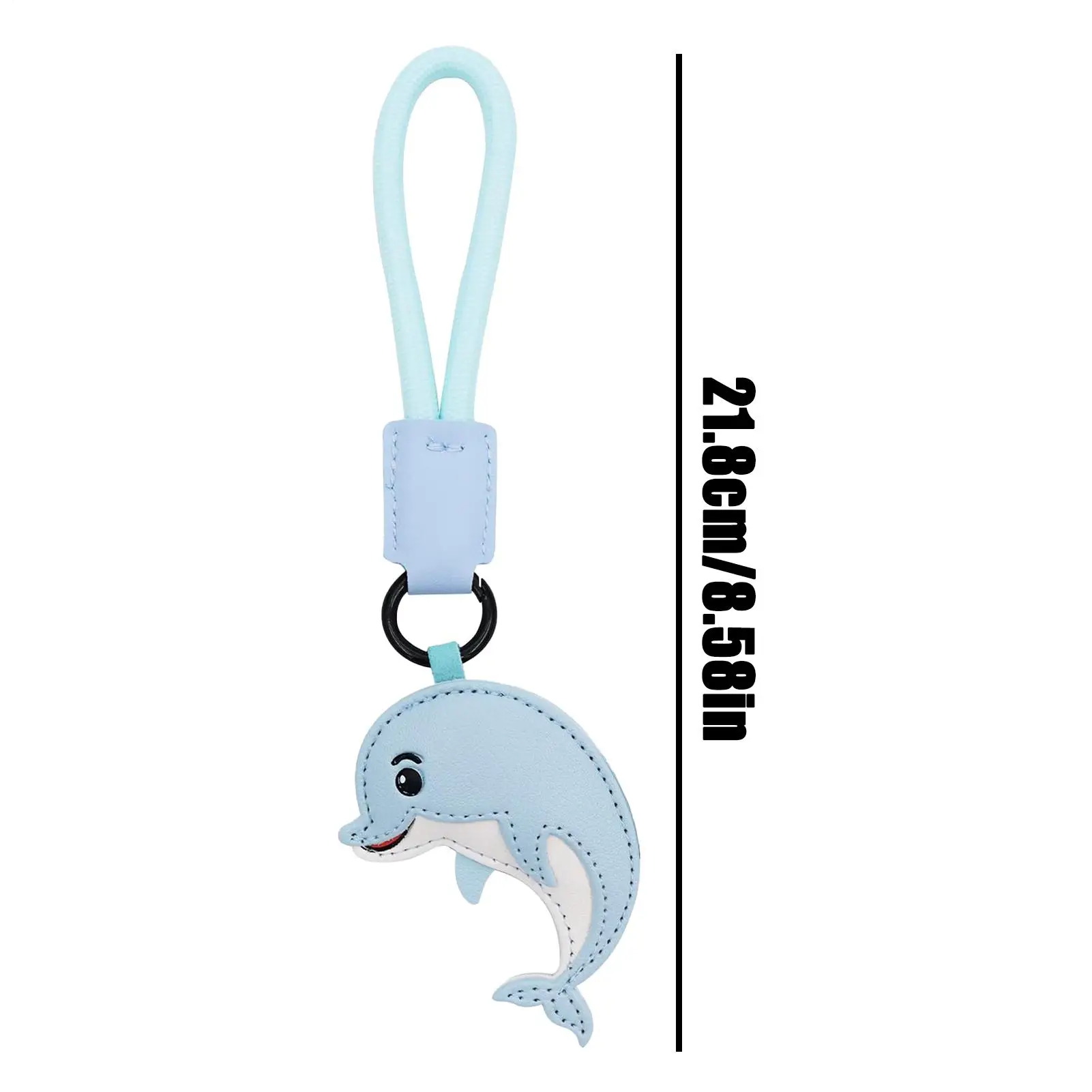 Ciondolo per borsa Delfino Balena Squalo Animale Portachiavi Ciondolo Simpatico ciondolo in pelle Decorazione per adulti Borsa per bambini Borsa per zainetto Casa