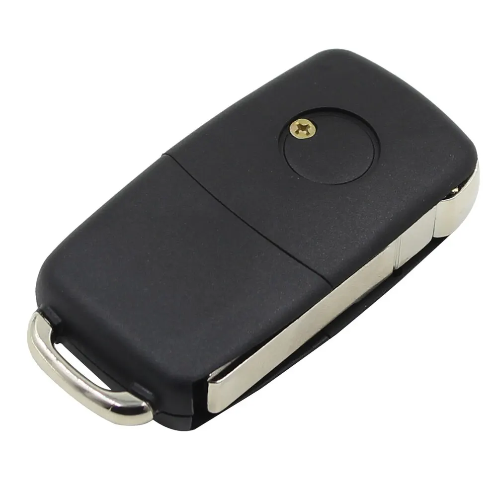 Modified 3 Buttons Remote Flip Folding Car Key Shell Case For VW Golf 4 5 Passat B5 B6 Polo Touran Jetta Seat Skoda