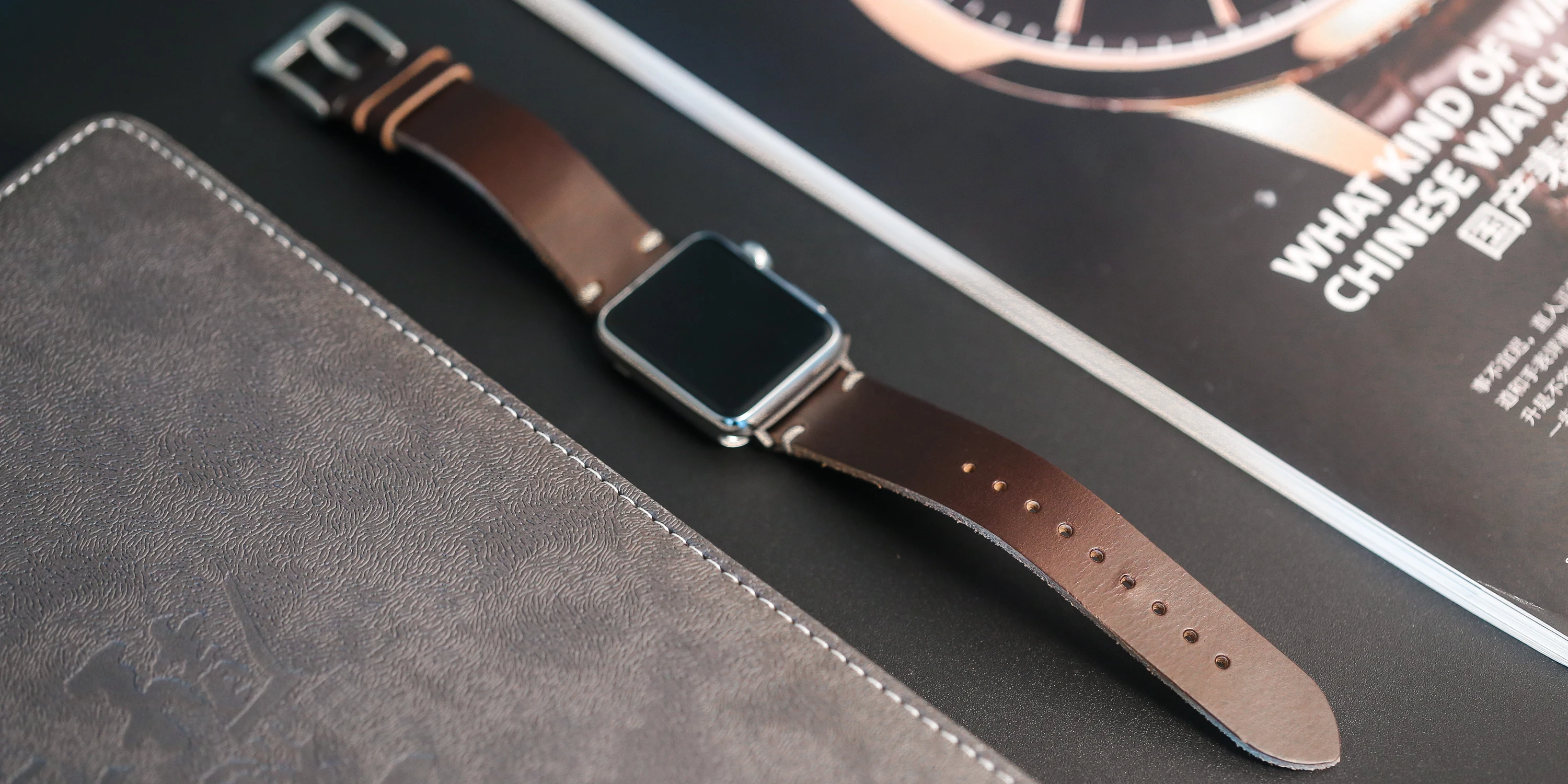 100% Genuine Leather Watch Bands With Quick Release Horween Horse Vintage Leather Watch Strap For Men 22mm18mm19mm20mm