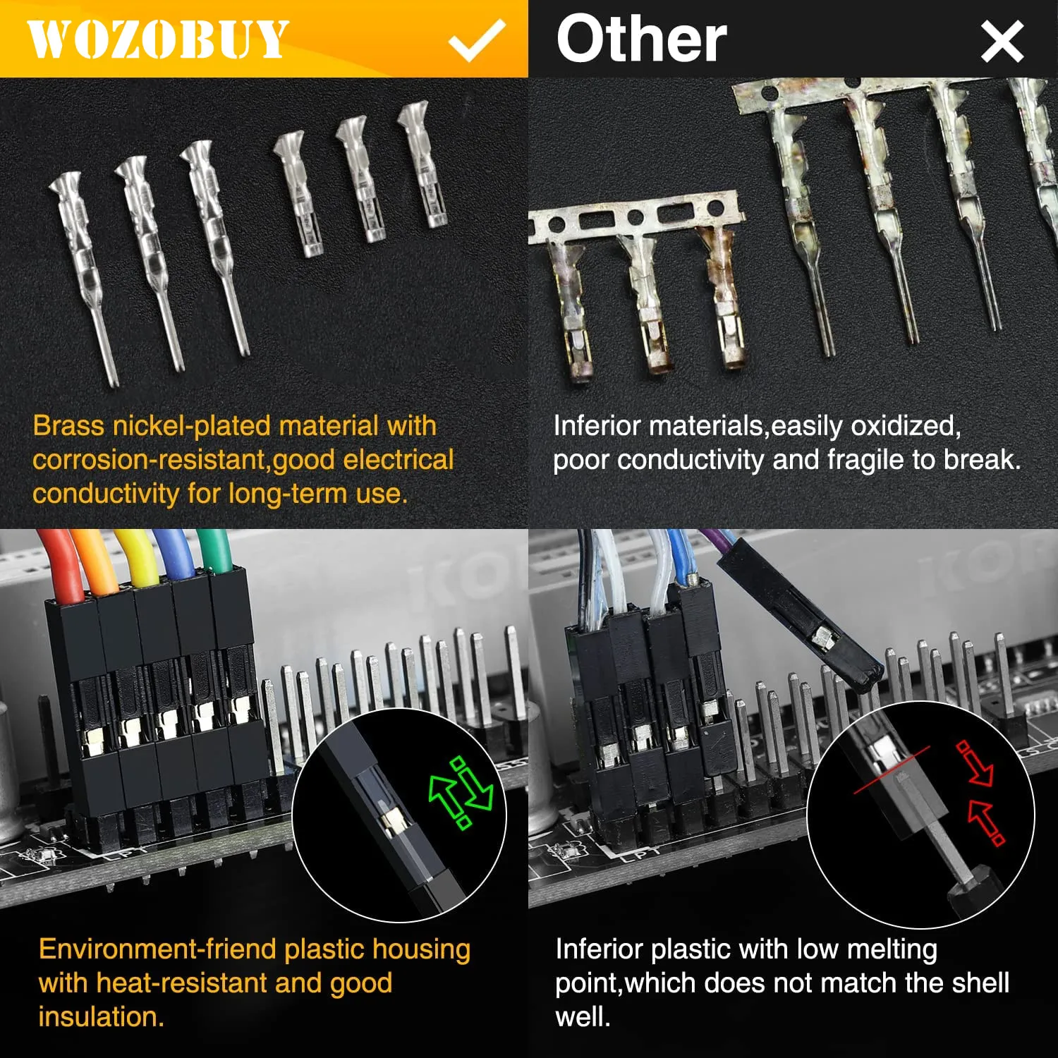 SN-01BM Wire Crimp Tool Kit AWG 28-20 (0,08–0,5 mm2) Wire Crimper für 2,54 mm Dupont-Steckverbinder und 2,54 mm JST-XH-Steckverbinder – Detail 9