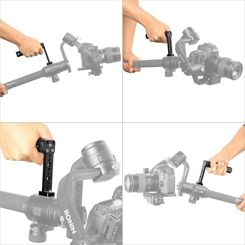 Ronin S RS2 مقبض قبضة تمديد يده رصد ميكروفون جبل حامل مع ثقب المسمار ل DJI Ronin S Ronin-S2 SC RS2 Gimbal