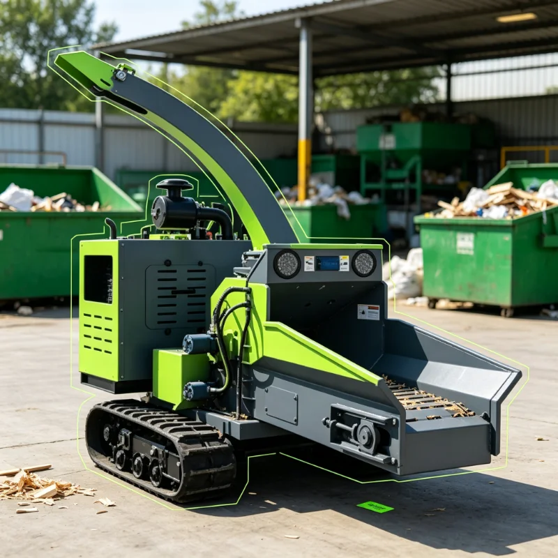 Best Selling Eco-friendly Wood Crusher Saw Dust Machine Mobile Diesel/motor Street Greening Chipper Garden Branch Crusher