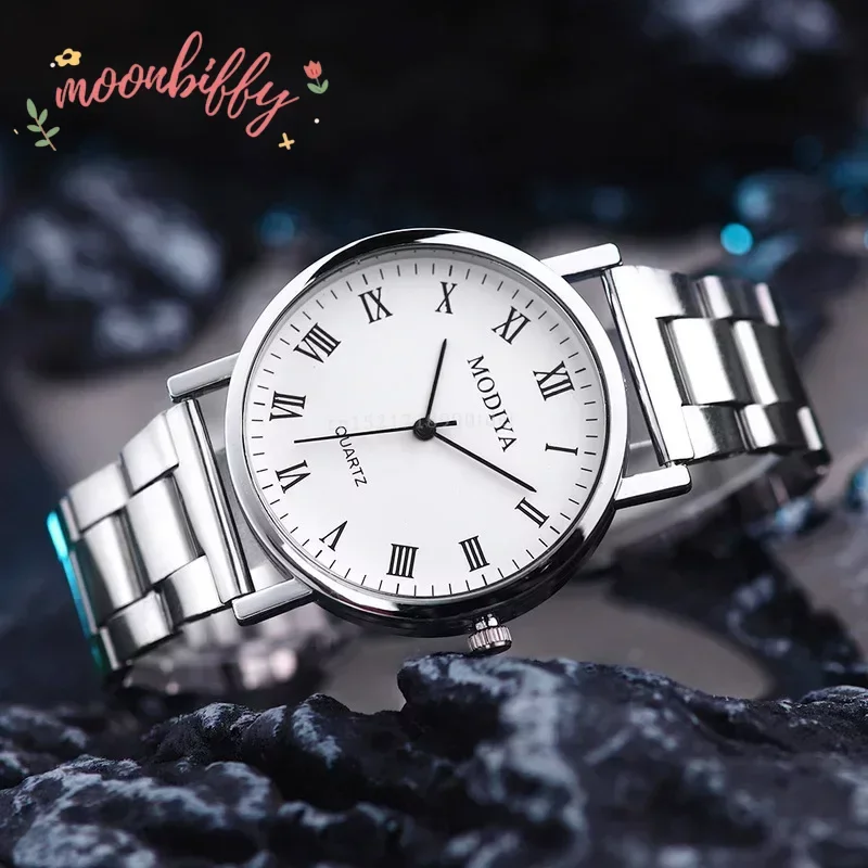 Fashion Women\'s Watches Alloy Band Women Watch Roman Scale Luxury Quartz Wristwatches Silver Lady Dress Clock