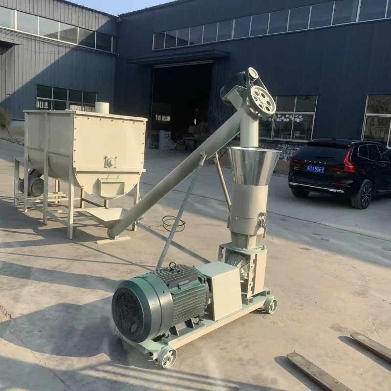 

(Специально разработано для морских перевозок) Линия по производству гранулированного корма для кур, оборудование для производства кормов для крупного рогатого скота производительностью 1 тонна в час, полный комплект для влажного и сухого корма.