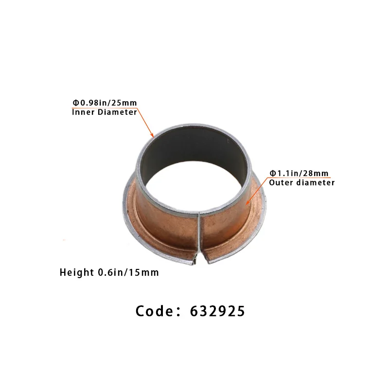 Copper bushing for shaft EZGO tour bus steering knuckle bushing Spacer bushing Upper and lower bushings 632926 632925