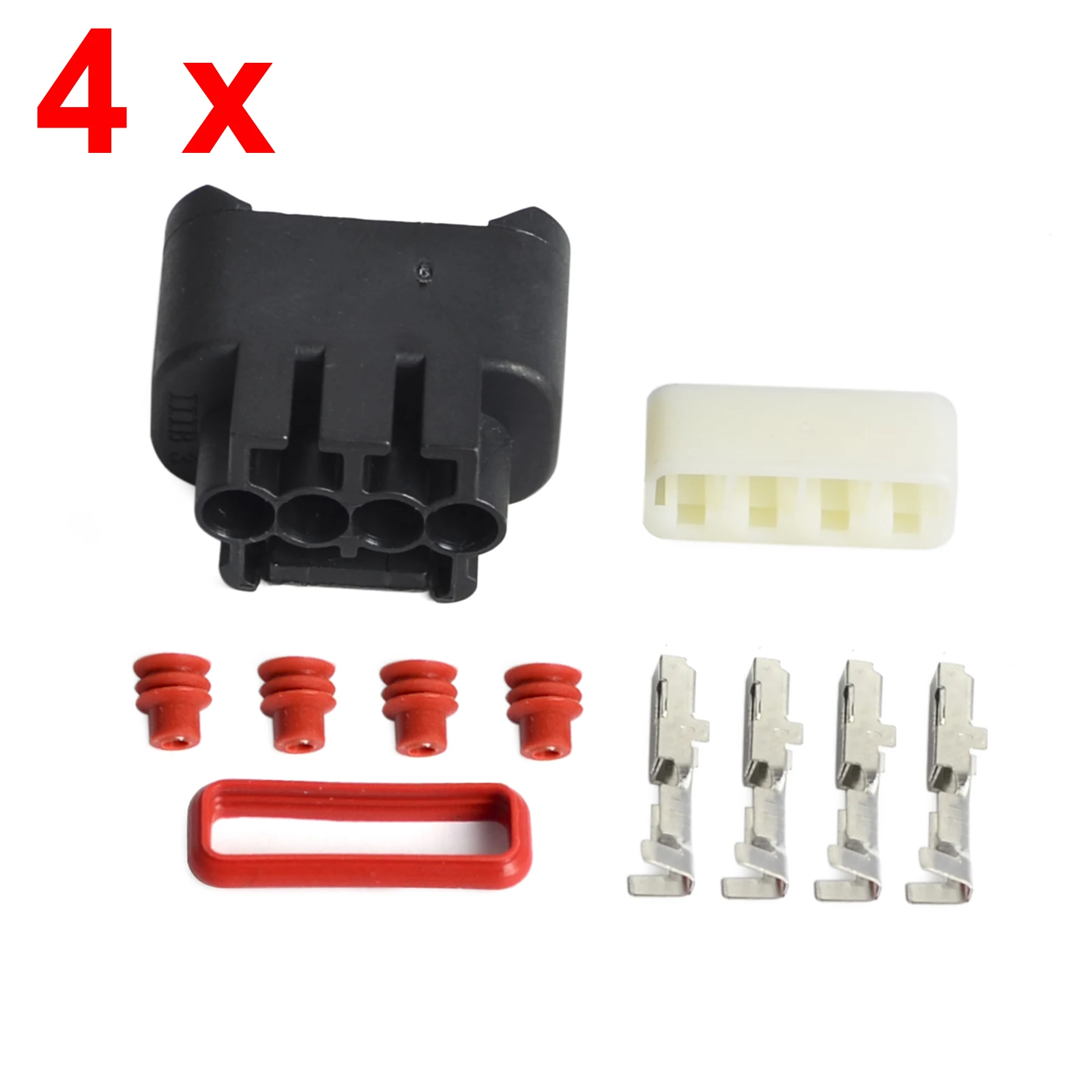 4 Sets Ignition Coil Plug Connector Kits For Toyota Corolla NZE121 ZZE120 Lexus Camry Yaris Electrical Connector Plug 9098011885