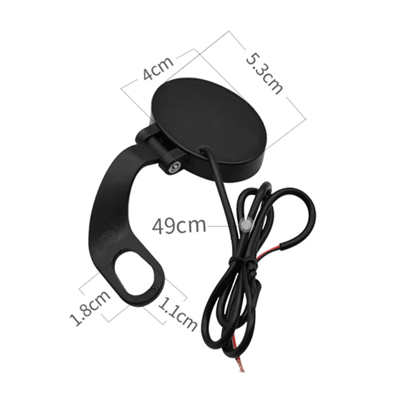 

LED Monitoring Display Digital Voltmeter Waterproof Motorcycle Voltage Meter DC 9V-24V Voltmeter Voltage Alarm Motorcycle Parts