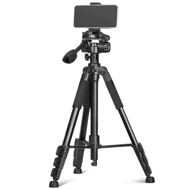 Fusitu Q111H  Profesional  Aluminum Alloy Tripods Portable Camera Tripod Stand With Ball Head For DSLR Camera Phone Smartphone