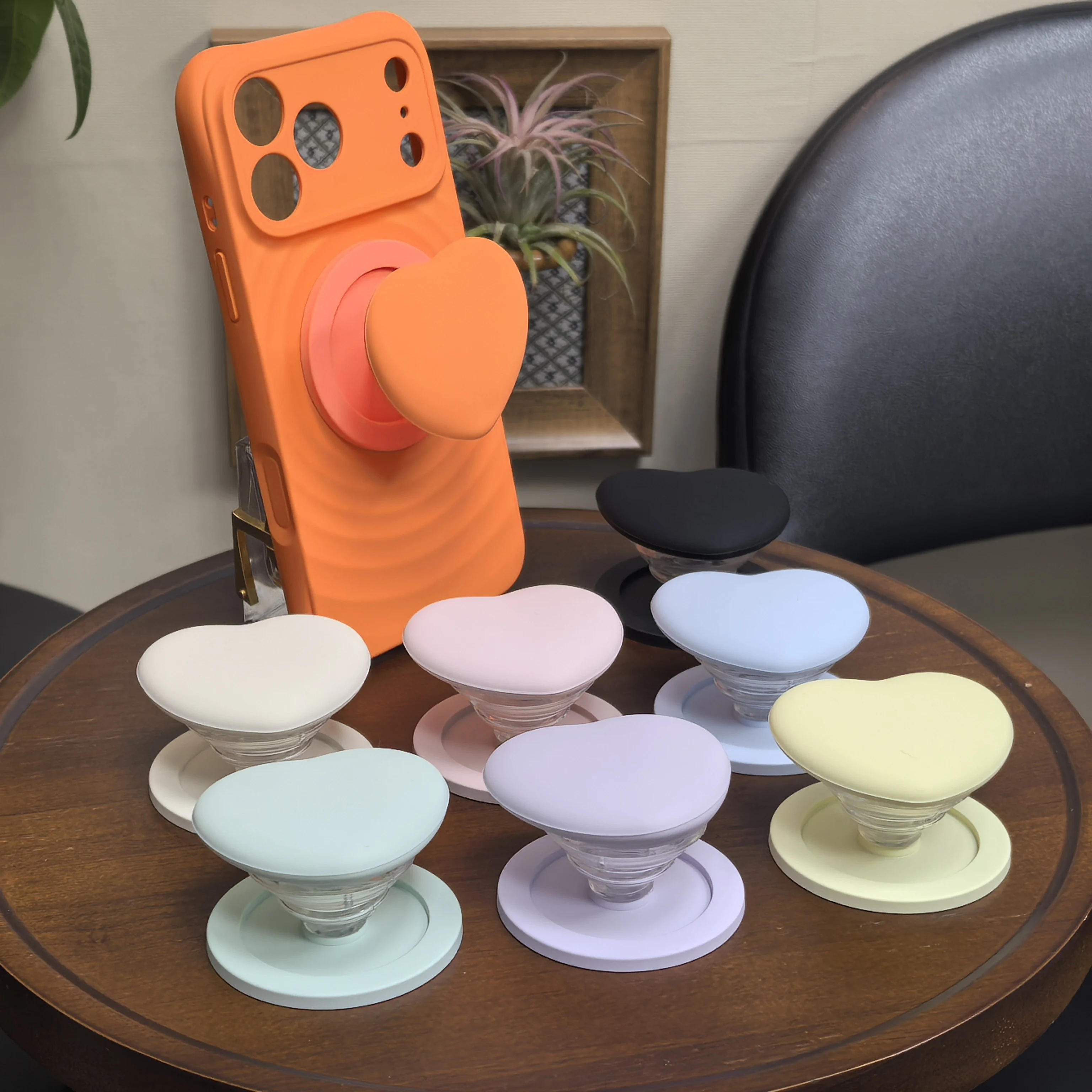 Magnetic Folding  Phone Silicone Grip Holder Socket Pocket Support for IPhone Samsung Mac Safe Ring Finger Expanding Stand