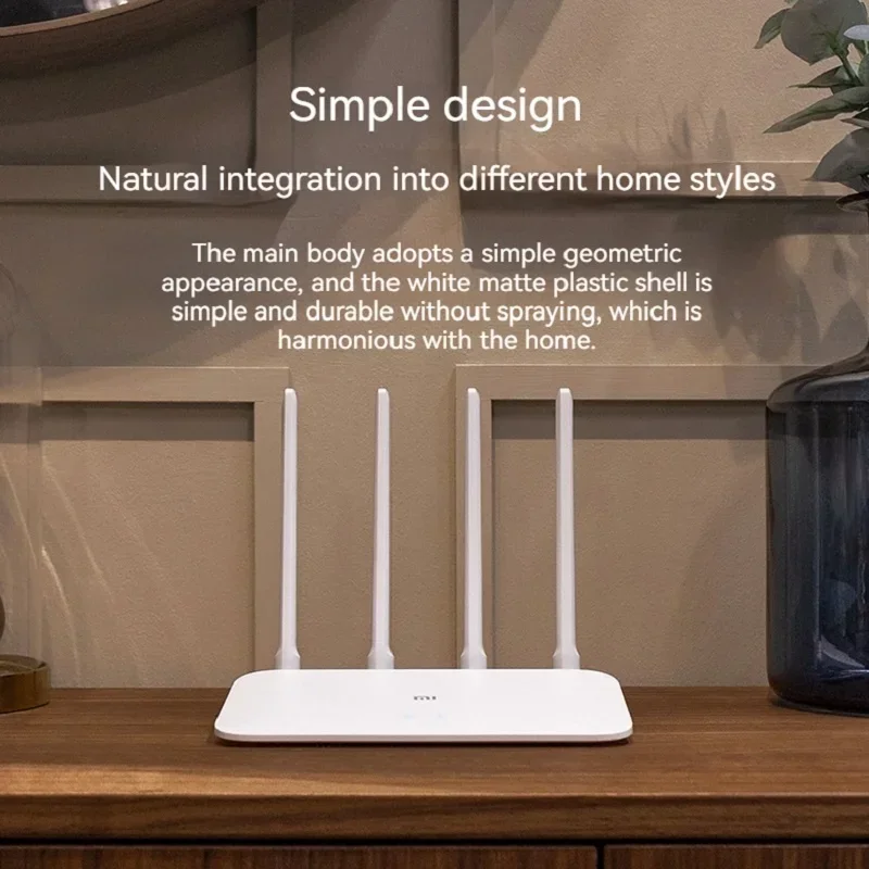 XIAOMI  Router 4A Gigabit Version AC1200 2.4GHz 5GHz WiFi 1167Mbps Repeater 128MB DDR3 High Gain 4 Antennas Network Extender