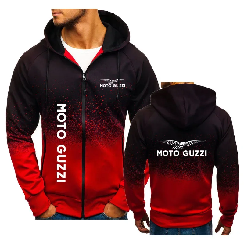 

Spring Autumn classic street men's hoodie Sweatshirt moto guzzi print leisure men's clothing Comfortable jacket sportswear