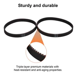1PCS 3D Printer Parts GT2 6mm Closed Loop Rubber Timing Belt 132 134 136 138 140 142 144 146 148 150 152 154 156 158 160mm 2GT