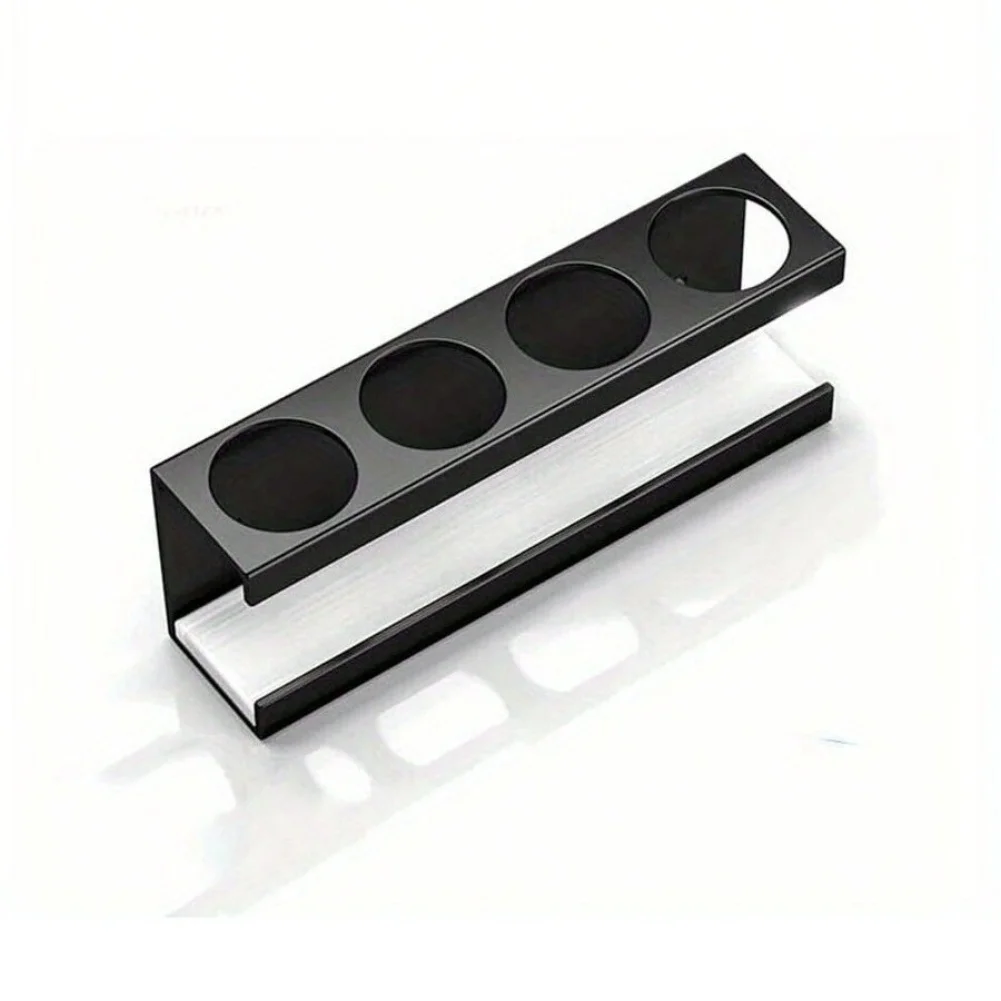 Electric Toothbrush Holder with Four Compartments and Diatomaceous Earth Base for Wall Mounting and Water Absorption
