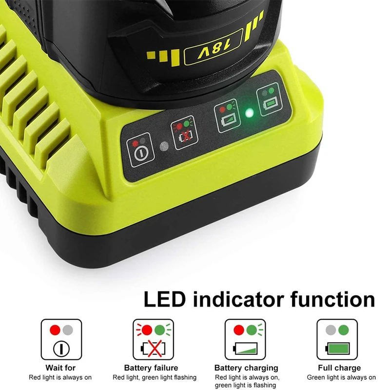 P117 Battery Charger For Ryobi 12V-18V NI-CD NI-MH Li-Ion Battery For Ryobi P102 P103 P104 P105 P107 Battery