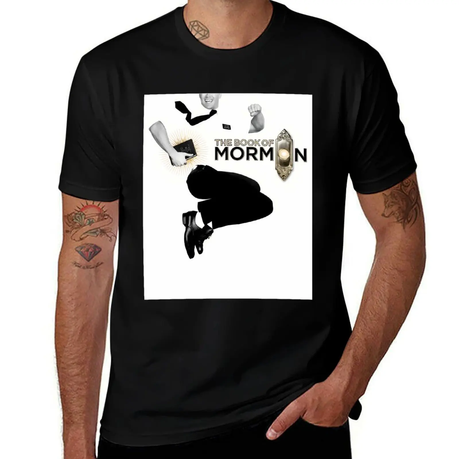 Book Of Mormon Poster T-Shirt Big and Tall Short Sleeve Tee
