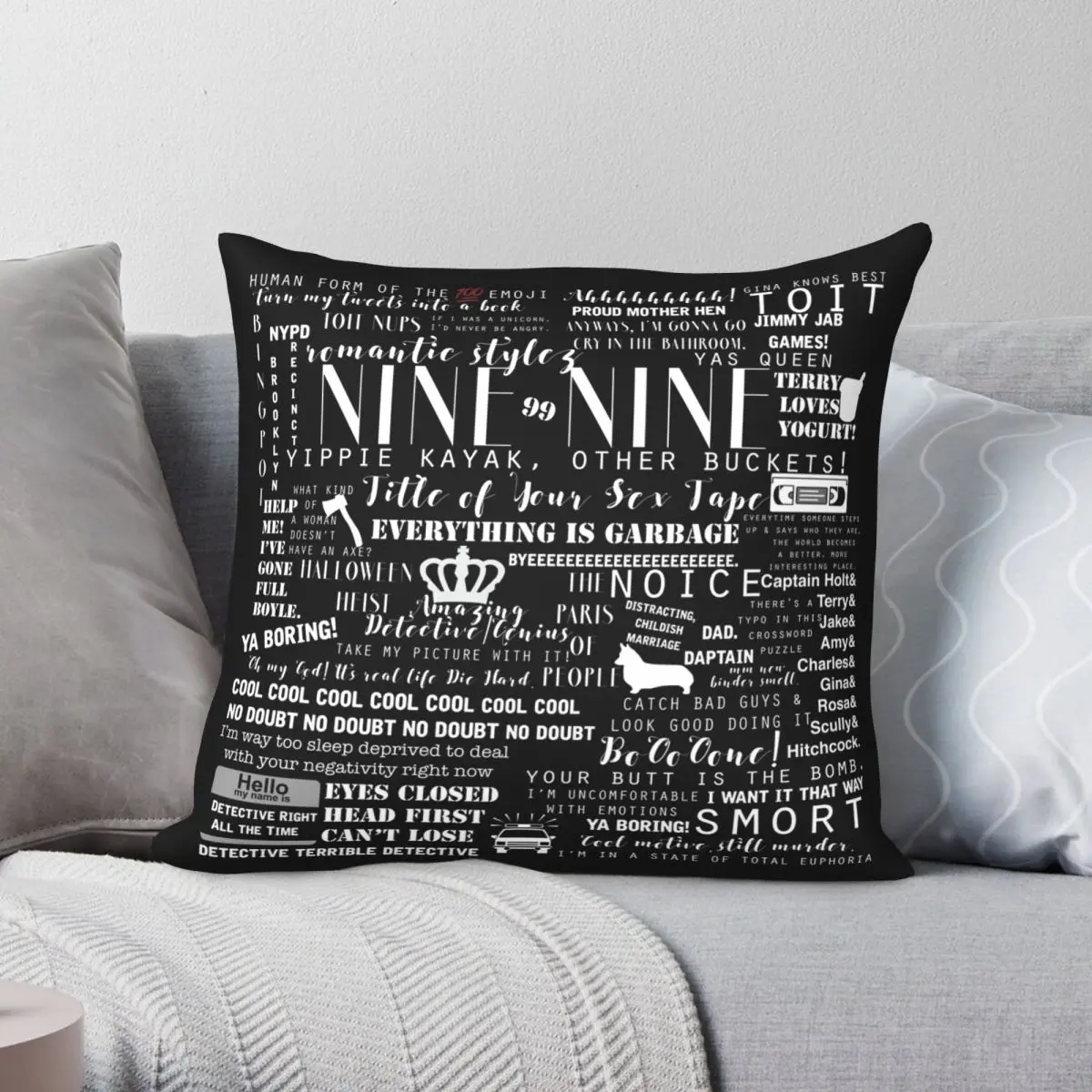 

B99 Memorable Quotes White On Black Pillowcase Polyester Linen Velvet Decor Throw Pillow Case Sofa Seater Cushion Cover 45x45