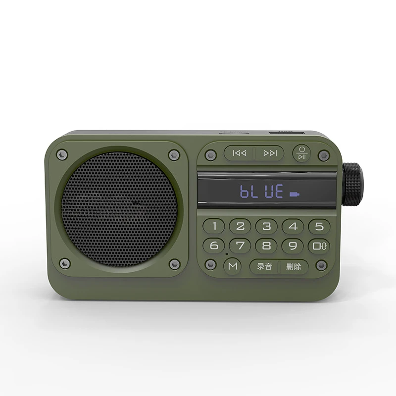 

Bluetooth speaker F27 supports lossless music playback, digital light-emitting button radio, card can be inserted into U disk