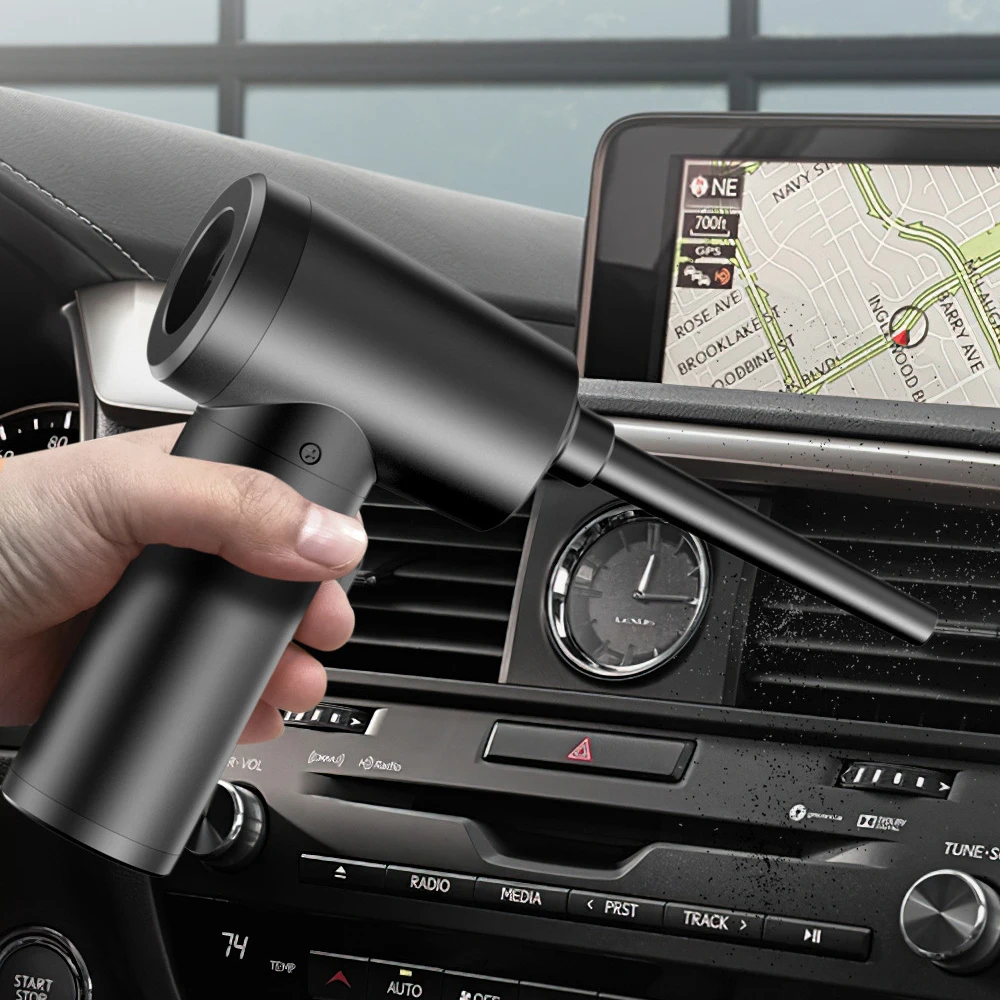 Multifuncional sem fio elétrico Air Duster e bomba, 2 em 1 sopro de poeira com LED, poderoso e recarregável, 100W, inflável