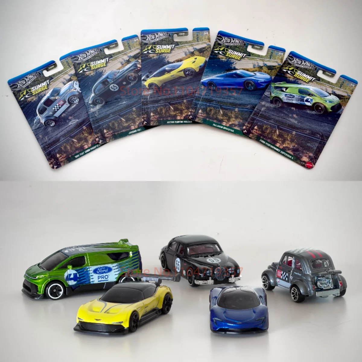 

Hot Wheels Silver Series 2026 Summit Surge Ford Mclaren Aston Martin Jaguar Fiat 1:64 Diecast Alloy Metal Car Collectible Toys