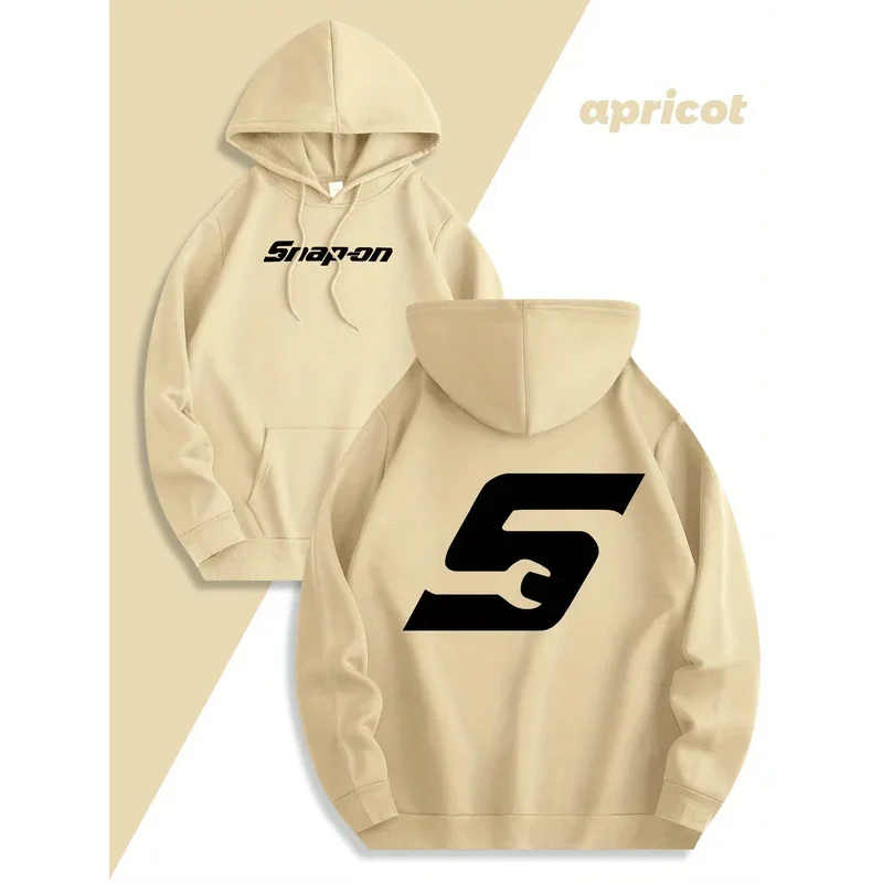 Sudadera con capucha Red Snapon, jersey informal de manga larga, tela de punto 100% poliéster, sudadera cálida para todas las estaciones con cordón