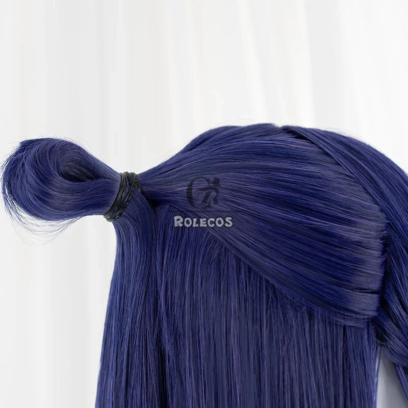 ROLECOS Capelli sintetici Gioco LOL Immortal Journey Irelia Parrucche Cosplay Irelia Halloween Parrucca lunga 100 cm blu scuro Capelli sintetici