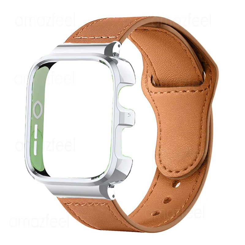 Correa de cuero para Huawei Watch Fit 3, correa de reloj para huawei Watch fit 3, pulsera huawei fit3, carcasa protectora de Metal