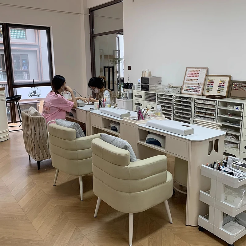 

Beauty Display Design Nail Table Drawers Professional Manicurist Tables Equipment Mesa De Manicure Salon Home Furnishings