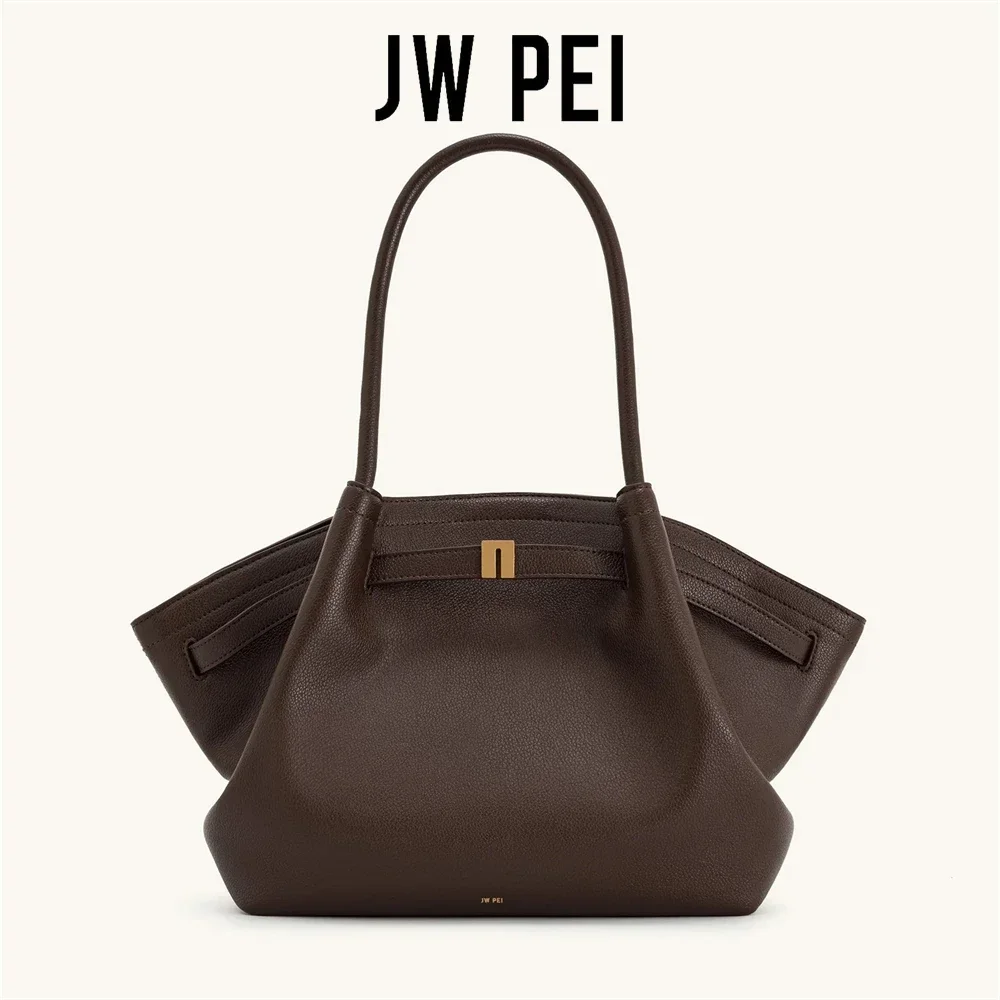 JW PEI2026 Shoulder Bag Women's Bag Designer  Large Capacity Dark Brownwith Wallet Pocket|Stylish & Luxurious Leather Handbag