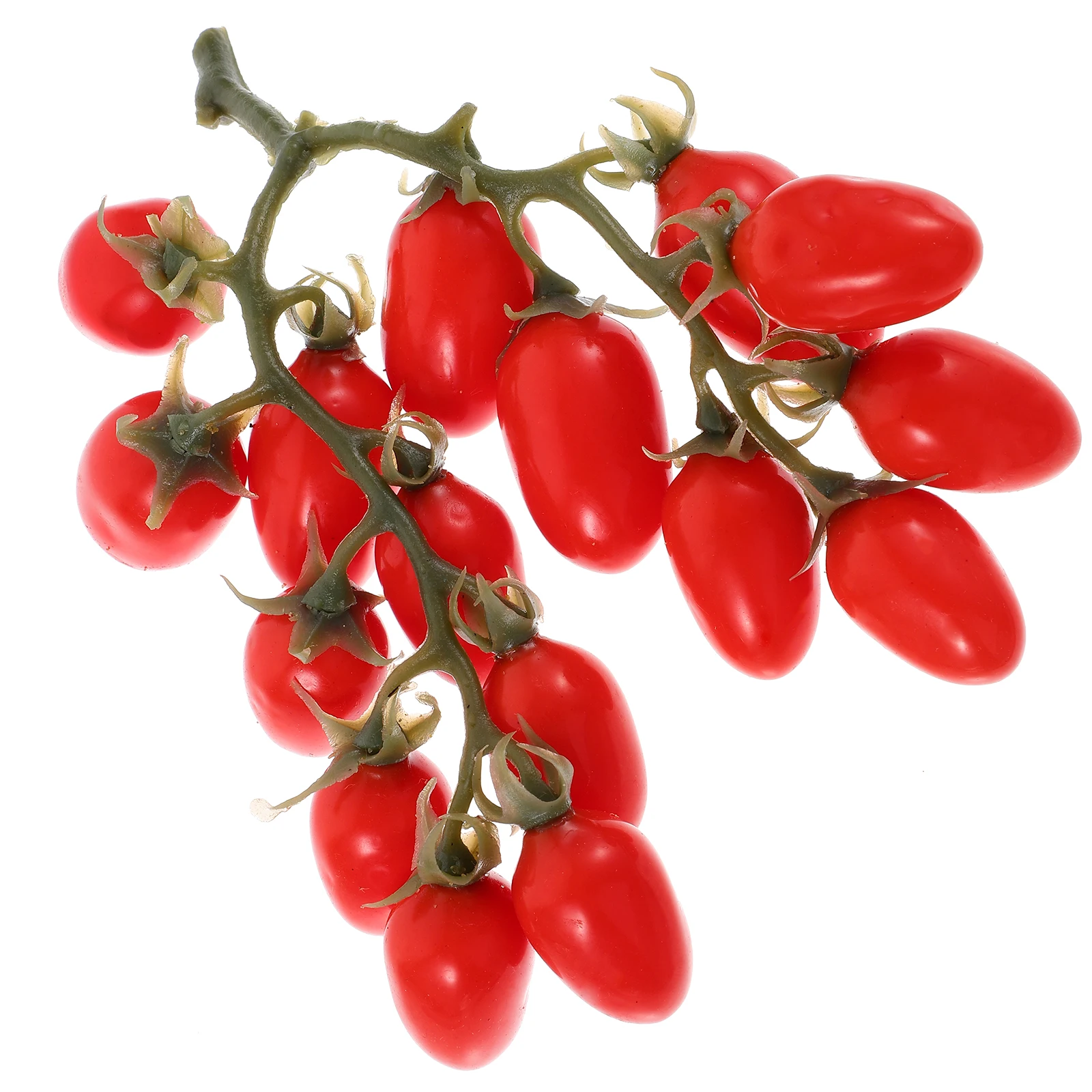 

Simulation Cherry Tomatoes Bunch Artificial Fruits Ornament Home Kitchen Party Decor Props Fake Cherry Tomatoes