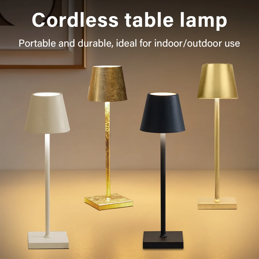 

Светодиодный ночник, перезаряжаемая настольная лампа, беспроводной сенсорный датчик, прикроватные лампы для спальни, обеденный стол, ночные светильники, украшение комнаты