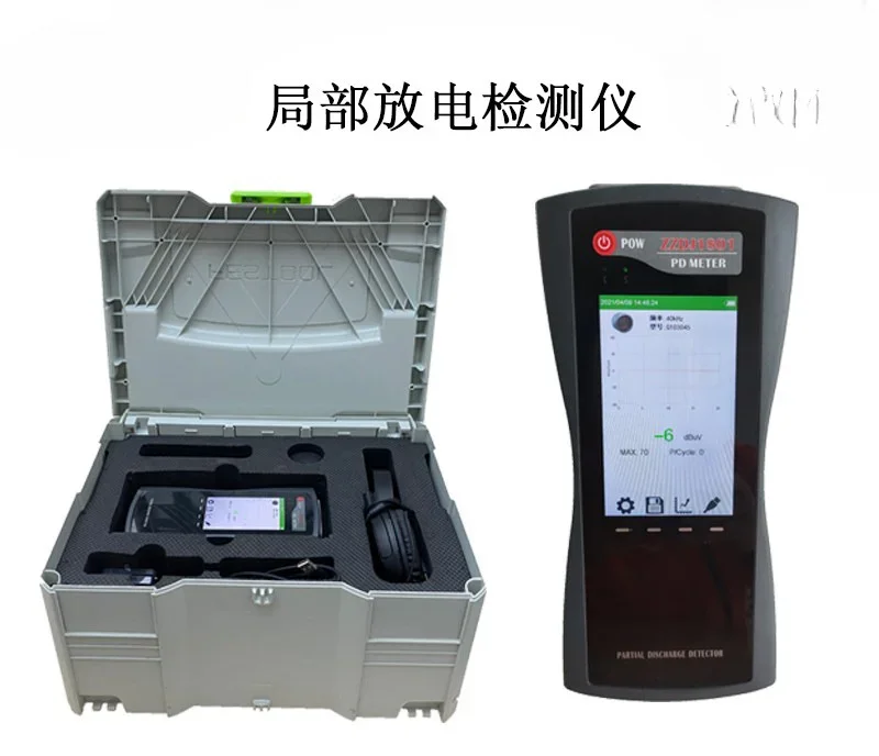 Handheld partial discharge detection, ultrasonic flaw detector