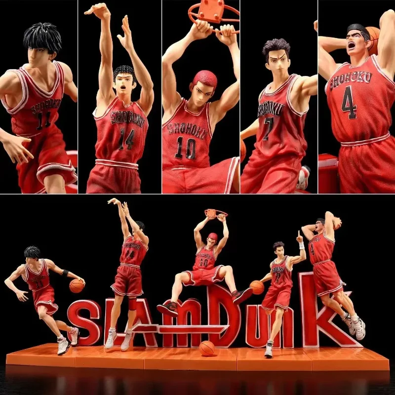 

Anime SLAM DUNK Figure Kaede Rukawa Sakuragi Hanamichi Hisashi Mitsui Collection Model Doll Action Figure Toy Kids Xmas Gift