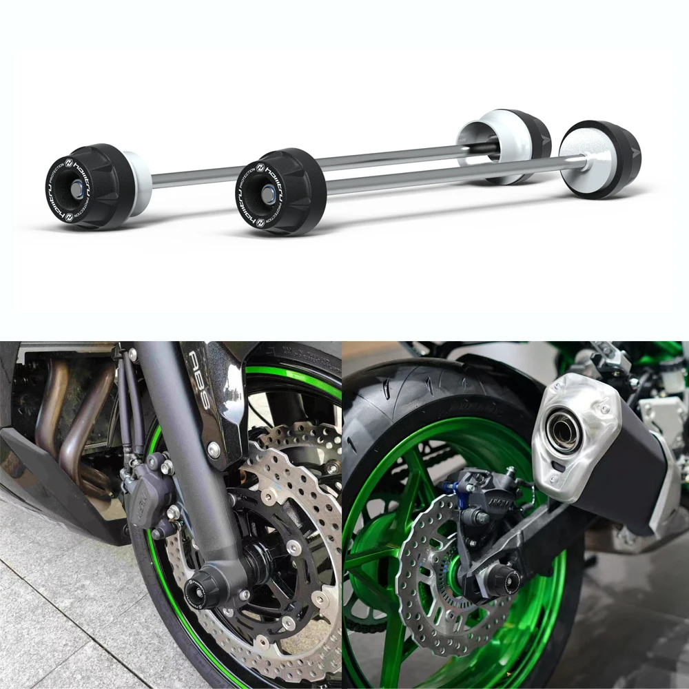

Motorcycle Wheel Spindle Protection Axle Cover Set for KAWASAKI Z900 Z900RS SE / Cafe 2017-2025
