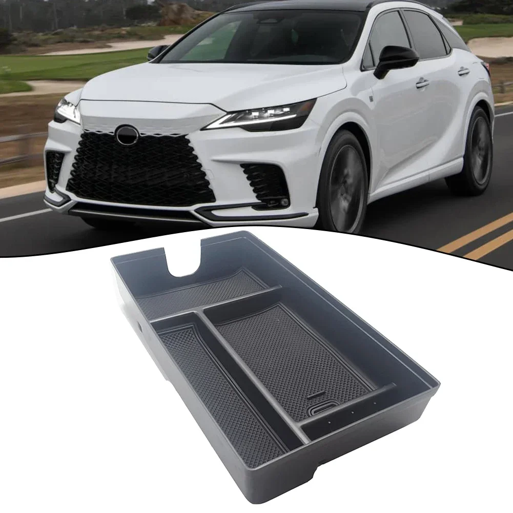 1pc For Lexus RX 450h+ 500h 2023 2024Car Central Armrest Storage Box New And High Quality Black Car Interior Accessories